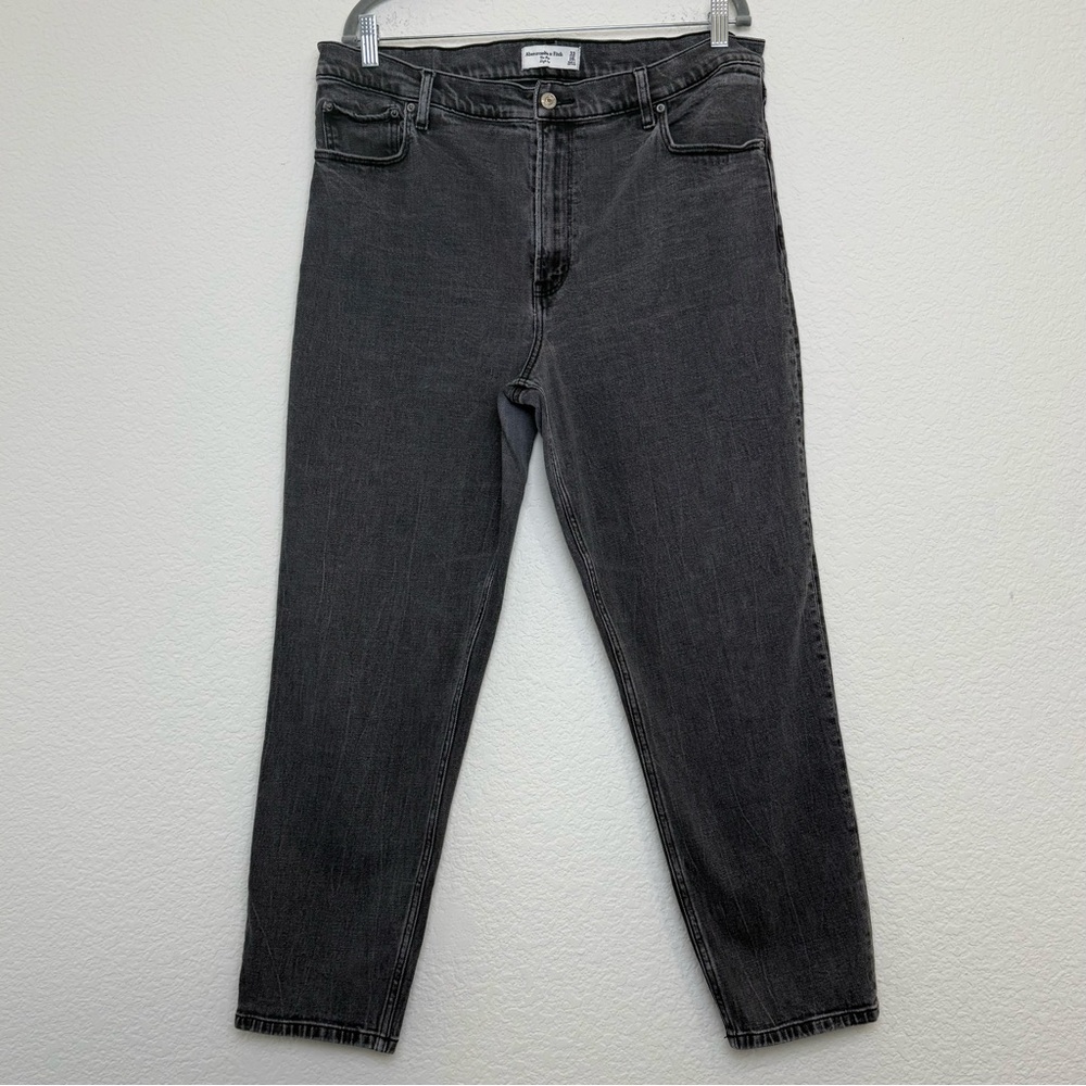 Abercrombie & Fitch The Mom High Rise Black Jean - Picture 2 of 12